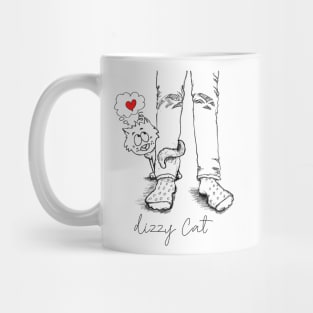 Dizzy cat loving you Mug